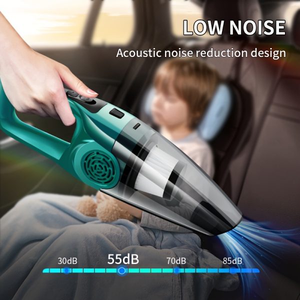 12V Car Vacuum Cleaner with Strong Suction – Handheld Auto Vac with 4 Cleaning Modes, Long Cord & 2 Nozzles – Compact Interior Cleaner for Pet Hair, Dust & Debris – Durable, Battery-Free Design - Image 10