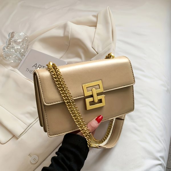 Minimalist Classic PU Leather Crossbody Bag – Women’s Square Flap Shoulder Purse for Casual Everyday Use - Image 7