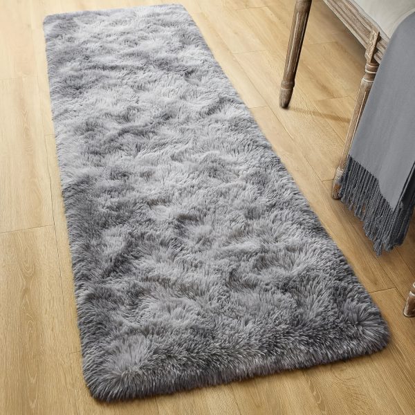 1pc Tie-Dye Shag Area Mat – Thick Non-Slip Polyester Floor Rug for Bedroom & Living Room – Soft, Decorative & Easy-Care Indoor Carpet for Sofa or Coffee Table Decor - Image 10