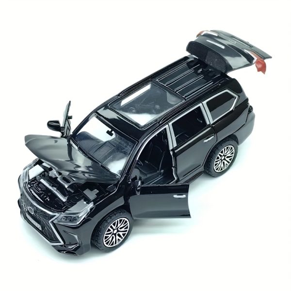 Pull-Back Alloy Off-Road Vehicle Toy with 4 Opening Doors – Rugged Die-Cast Car for Boys – Available in White, Blue, or Black – Ideal Christmas Gift - Image 8