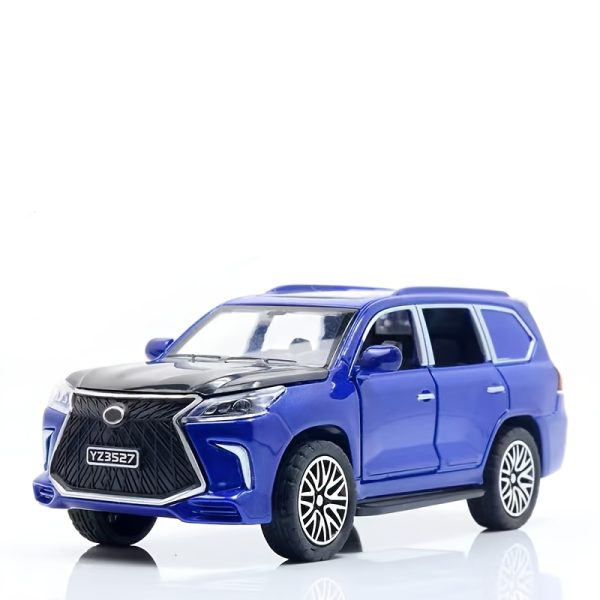 Pull-Back Alloy Off-Road Vehicle Toy with 4 Opening Doors – Rugged Die-Cast Car for Boys – Available in White, Blue, or Black – Ideal Christmas Gift - Image 3
