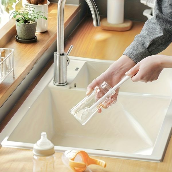 470ml Leak-Proof Oil & Seasoning Bottle with Spray & Pour Functions – Dual-Use Cooking Oil Container for Soy Sauce, Vinegar – Includes 360° Foldable Long Handle Silicone Cup Brush - Image 13
