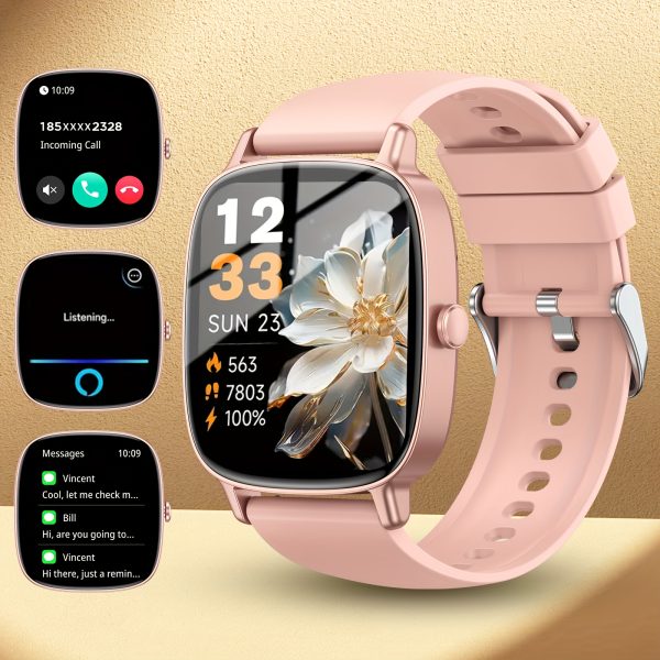 4.7cm HD TFT Screen Smartwatch – Wireless Calling, Fitness & Sleep Tracker, Sports Modes, Sedentary Alerts – Smart Watch with Realtek8763EWE Chip, USB Charging, Android & iOS Compatible - Image 7