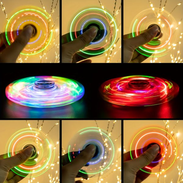 FIGROL LED Finger Top Toy – Flashing Light Spinner with GCC Button Battery – Fun Party Gift, Birthday Bag Filler, Classroom Prize, Halloween & Christmas Toy for Kids - Image 10