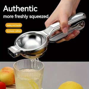 Premium Stainless Steel Manual Citrus Juicer – Hand Press Lemon & Orange Squeezer for Fresh Juice