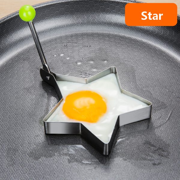 1/4pcs Stainless Steel Egg Ring Moulds – Creative Kawaii Fried Egg Moulds for Cooking, Pancakes & Breads – Non-Stick Kitchen Accessories - Image 4