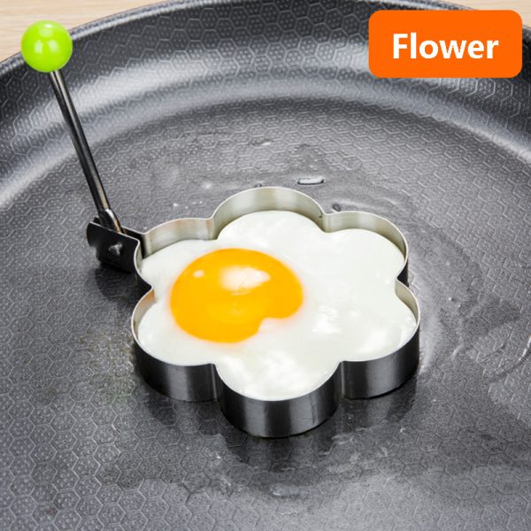 1/4pcs Stainless Steel Egg Ring Moulds – Creative Kawaii Fried Egg Moulds for Cooking, Pancakes & Breads – Non-Stick Kitchen Accessories - Image 5