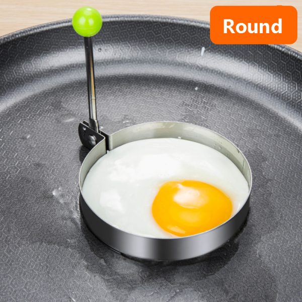 1/4pcs Stainless Steel Egg Ring Moulds – Creative Kawaii Fried Egg Moulds for Cooking, Pancakes & Breads – Non-Stick Kitchen Accessories - Image 7