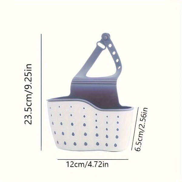 Adjustable Snap-On Kitchen Sink Organiser – Space-Saving Hanging Drain Basket for Sponges, Soap & Cleaning Tools - Image 6
