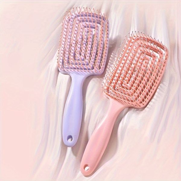 Detangling Hairbrush for Wet & Dry Hair – Gentle Brush for All Hair Types, Anti-Knot & No-Pull Design