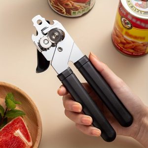 3-in-1 Multi-Functional Can Opener – Easy to Use, Powerful Kitchen Tool for Seniors & Weak Hands