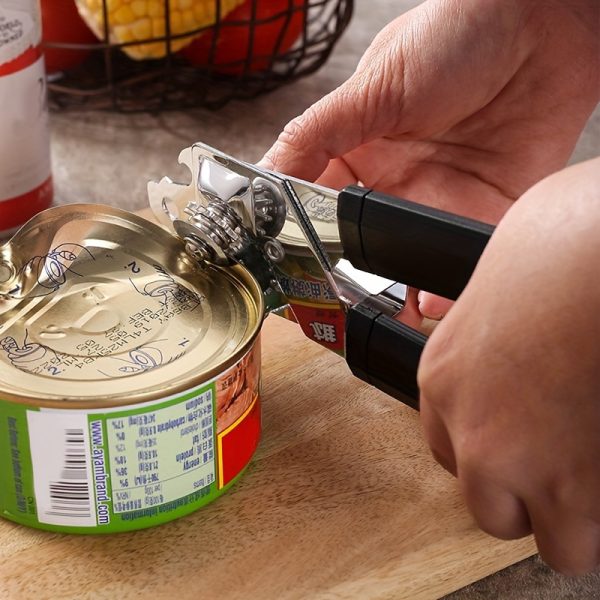 3-in-1 Multi-Functional Can Opener – Easy to Use, Powerful Kitchen Tool for Seniors & Weak Hands - Image 2
