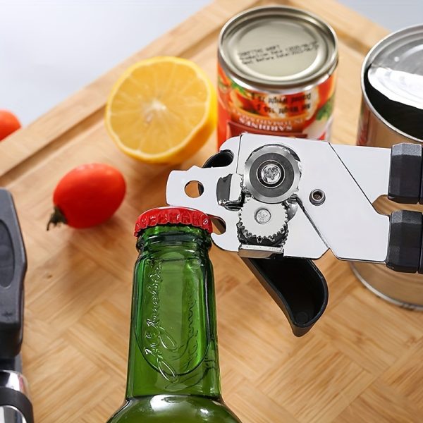 3-in-1 Multi-Functional Can Opener – Easy to Use, Powerful Kitchen Tool for Seniors & Weak Hands - Image 4