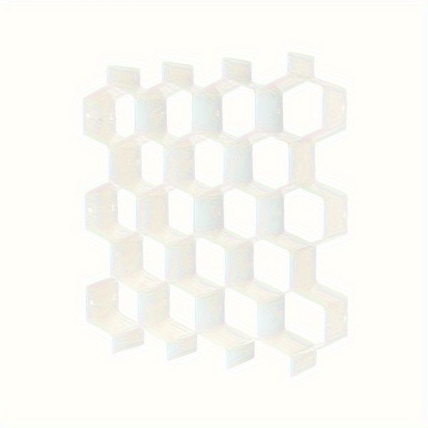 Set of 8 Honeycomb Drawer Organisers – Adjustable Mesh Dividers for Underwear, Socks, Ties & Belts – Space-Saving Closet Storage for Bedroom, Dorm & Home – White, Green, Pink - Image 12