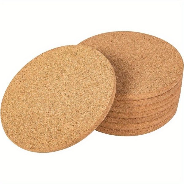 4pcs Thick Round Cork Trivets – Heat-Resistant Hot Pads for Dishes, Pots, Pans & Plants – Table & Countertop Protection - Image 6