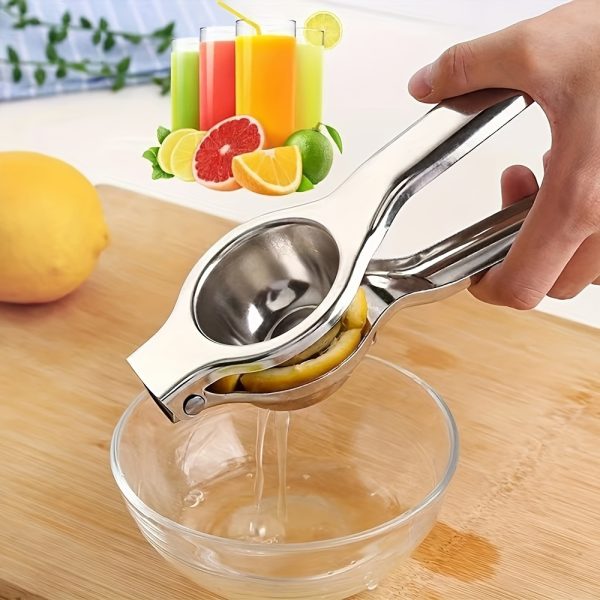 Premium Stainless Steel Manual Citrus Juicer – Hand Press Lemon & Orange Squeezer for Fresh Juice - Image 4