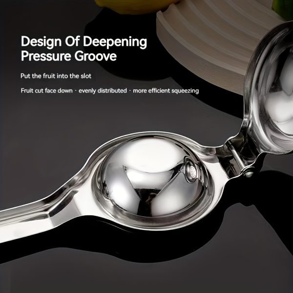 Premium Stainless Steel Manual Citrus Juicer – Hand Press Lemon & Orange Squeezer for Fresh Juice - Image 5