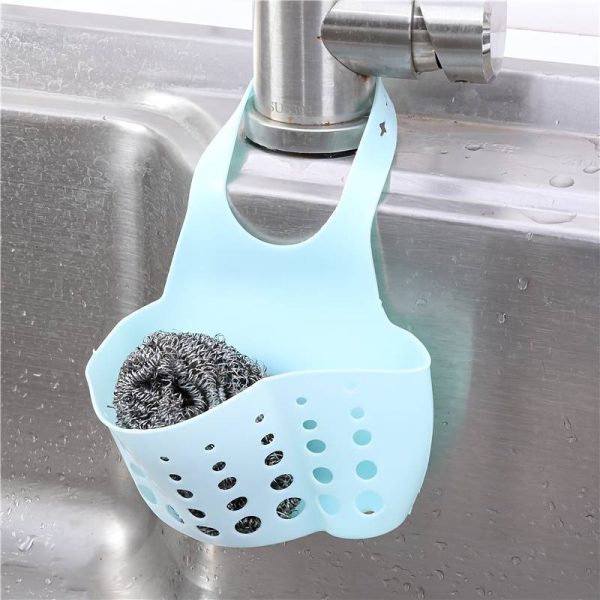Adjustable Snap-On Kitchen Sink Organiser – Space-Saving Hanging Drain Basket for Sponges, Soap & Cleaning Tools - Image 7