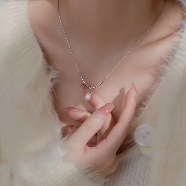 5pcs Imitation Moonstone Jewellery Set – Vintage Bohemian Style Alloy Pendant Necklace, Rings & Earrings for Women - Image 4